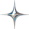Chrome Sparkle Star